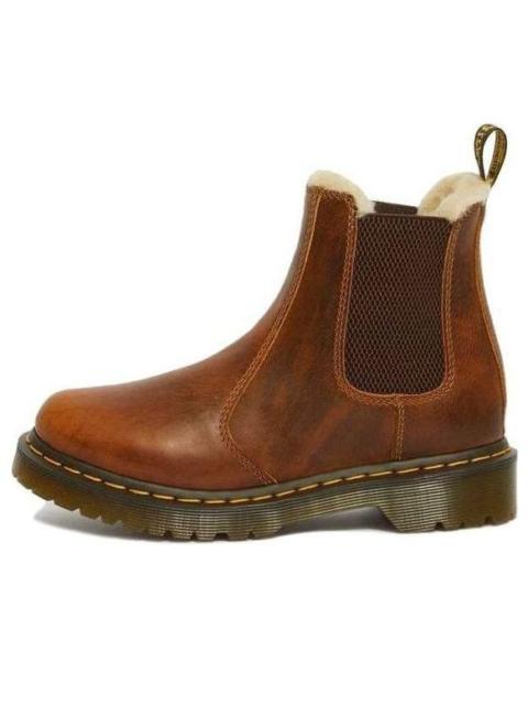Dr. Martens (WMNS) Dr. Martens 2976 Faux Fur Lined Chelsea Boots 'Butterscotch' 23898243
