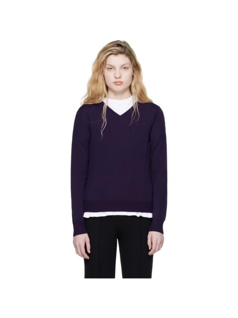 HIGH SPORT Purple Billie Vneck Sweater