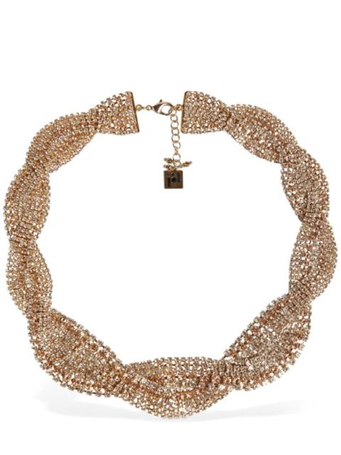 Rosantica Chevron crystal collar necklace