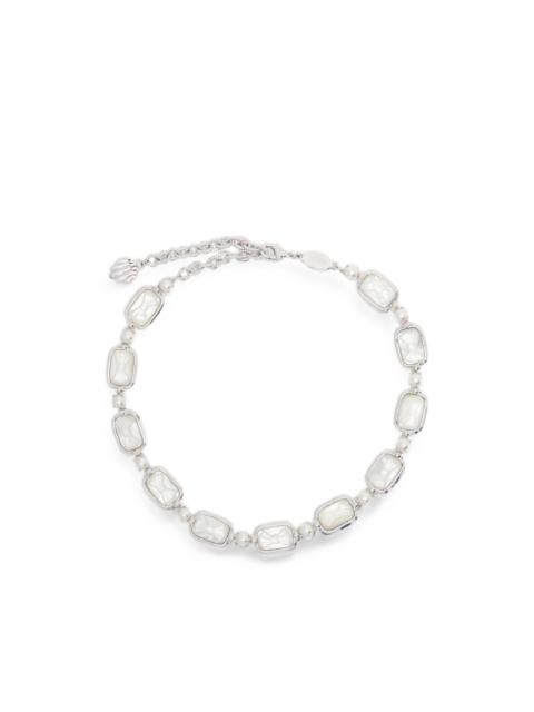 SHUSHU/TONG bow-motif faux-pearl necklace