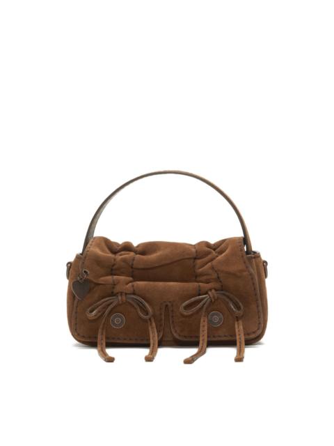 Acne Studios Multipocket suede shoulder bag
