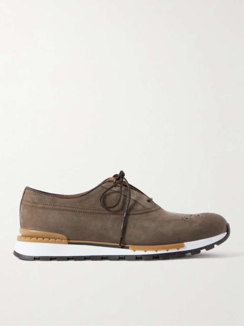 Fast Track Perforated Nubuck Sneakers
