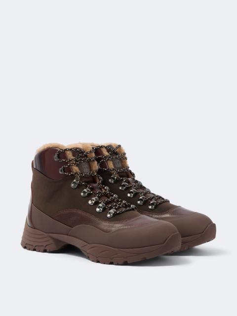 Brunello Cucinelli Shearing-lined hiking boots