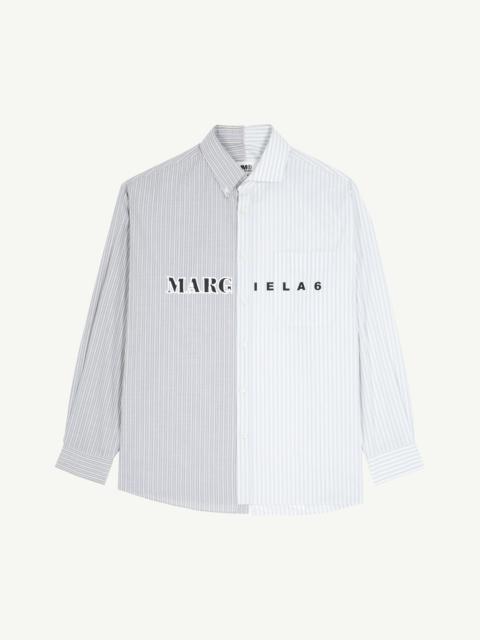 MM6 Maison Margiela Spliced long-sleeve shirt