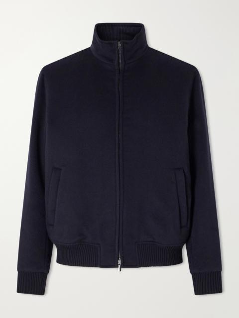 THOM SWEENEY Wool and Cashmere-Blend Flannel Bomber Jacket