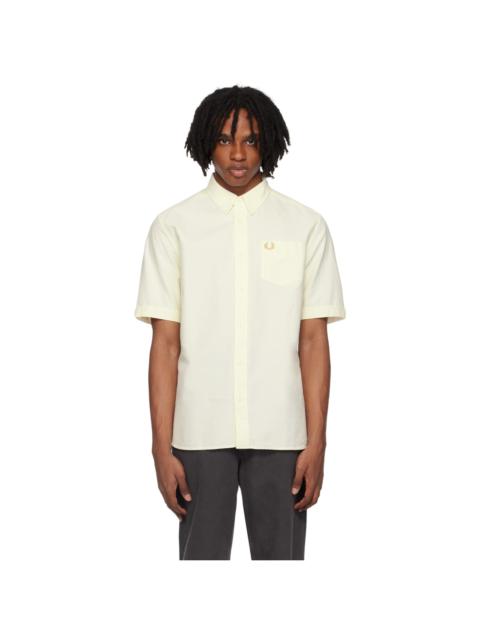 Fred Perry Off-White Embroidered Shirt
