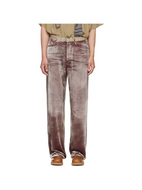 MAGLIANO Pink Laser Flattone Silk Jeans
