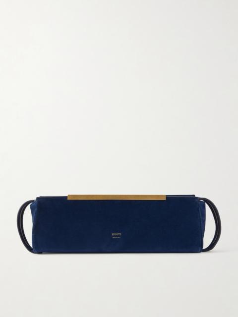 KHAITE Donna Suede Clutch