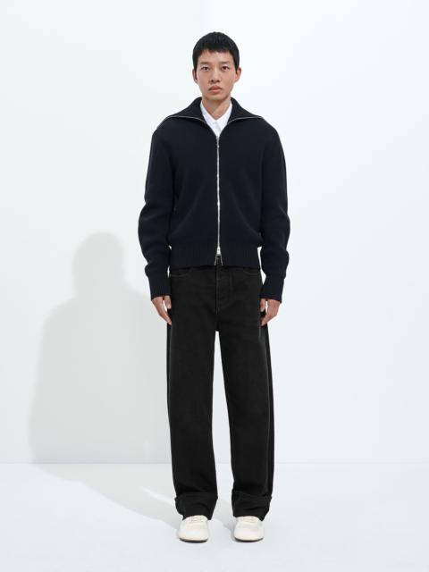 Bottega Veneta Faded Black Turned-Up Jeans