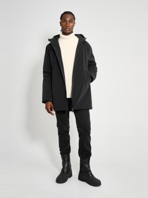 Stutterheim Stockholm Matte Winter Coat Black