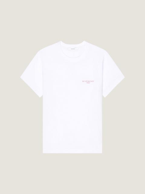 Givenchy SLIM T-SHIRT IN COTTON WITH GIVENCHY PARIS EMBROIDERY