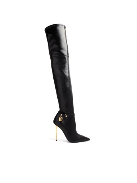 TOM FORD 105mm padlock-detail leather boots