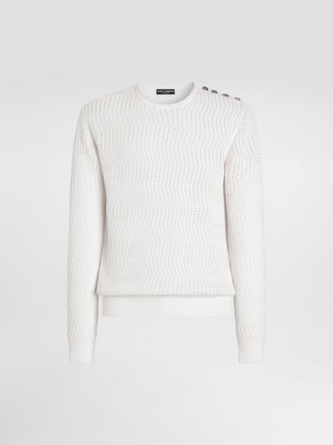 Dolce & Gabbana Crochet pullover in silk