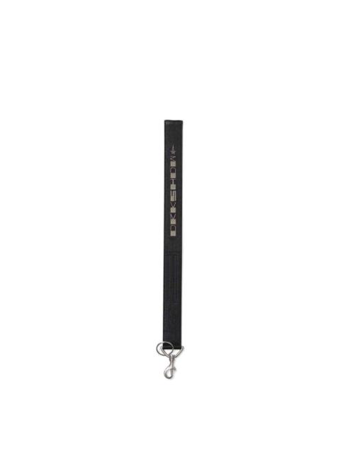 Rick Owens DRKSHDW DRKSHDW Denim Keychain in Black Wax/Pearl