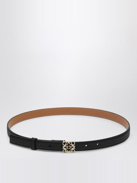 Loewe Anagram belt in black/gold leather
