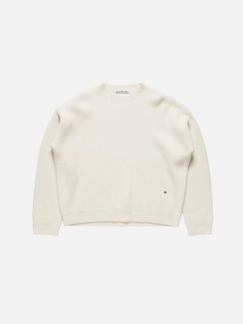 Acne Studios Chunky cashmere sweater - Off white