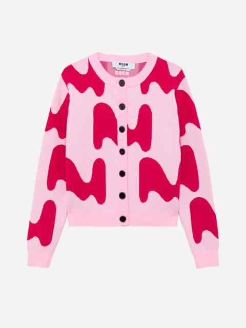 MSGM Jacquard cardigan