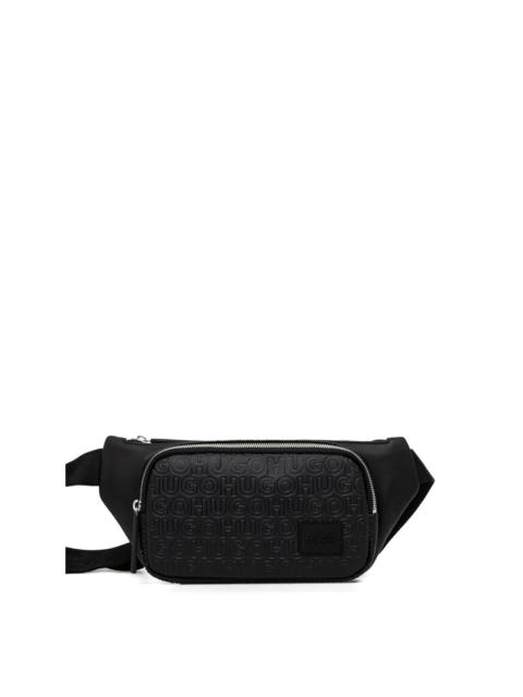 HUGO embossed zipped belt bag