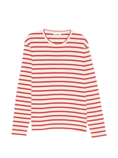 Jil Sander striped-pattern long-sleeve T-shirt