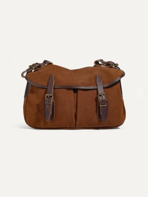 Bleu de Chauffe MUSETTE XS FISHERMAN'S BAG / SUEDE - FAWN BROWN