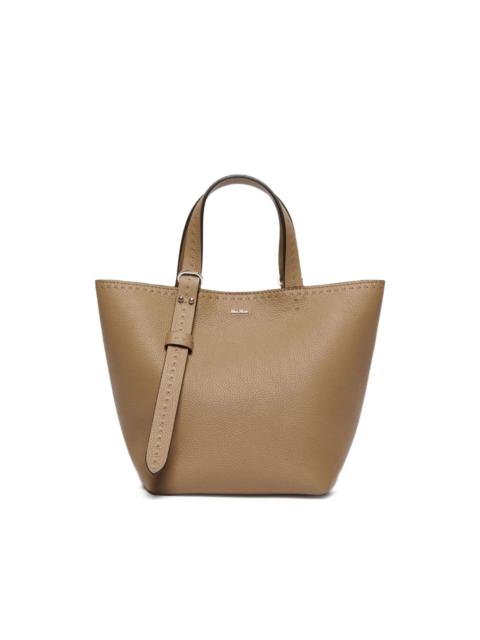 Max Mara stitch-detail bucket handbag