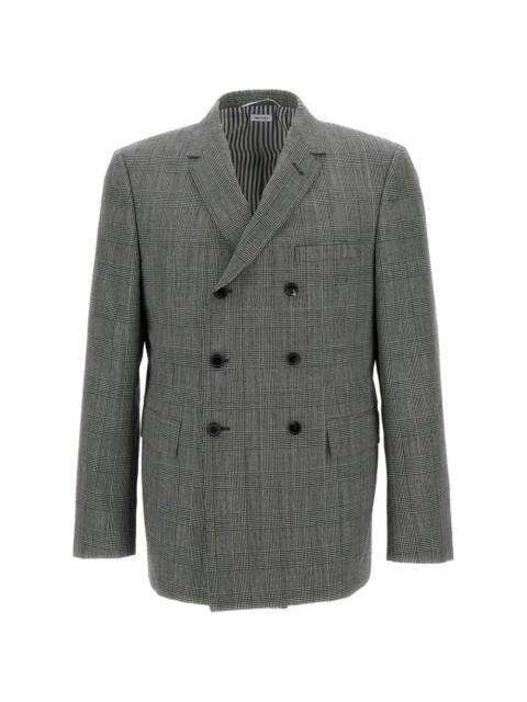 Thom Browne Prince of Wales-check double-breasted wool blazer