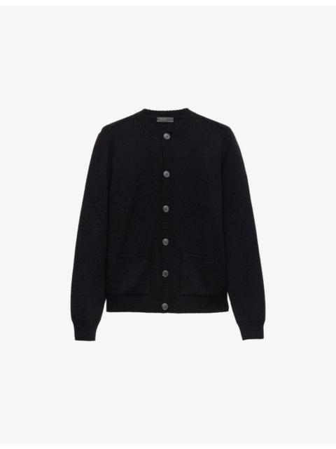Prada Crew Neck Cashmere Cardigan