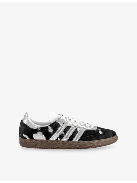 adidas Samba OG Calf-Hair Leather Trainers