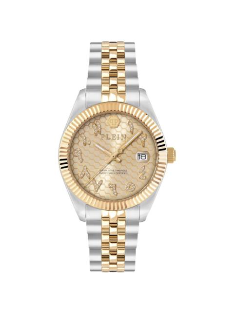 PHILIPP PLEIN Superlative crystal-embellishment 34mm watch