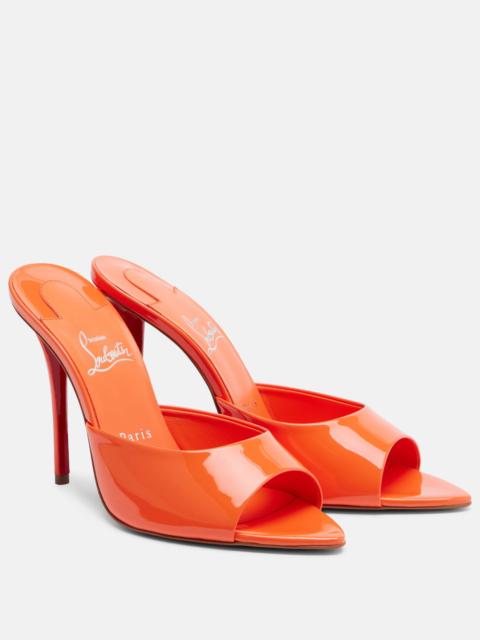 Christian Louboutin Miss Z patent leather mules