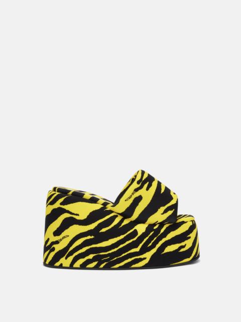 THE ATTICO ''MOCHI'' BLACK AND YELLOW FLATFORM