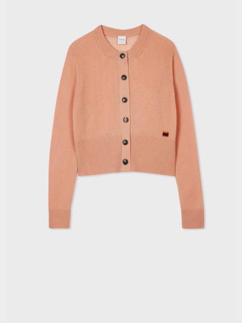 Paul Smith Women's Light Pink Cashmere Knitted Cardigan