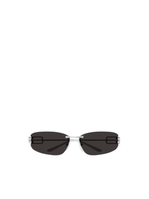 BALENCIAGA logo rectangle sunglasses