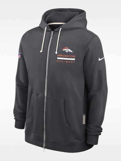 Nike Denver Broncos Utility Player Sideline Men's Nike Dri-FIT NFL Full-Zip Hoodie