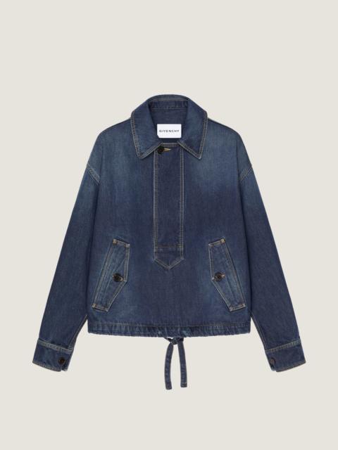 Givenchy SMOCK JACKET IN RAW DENIM