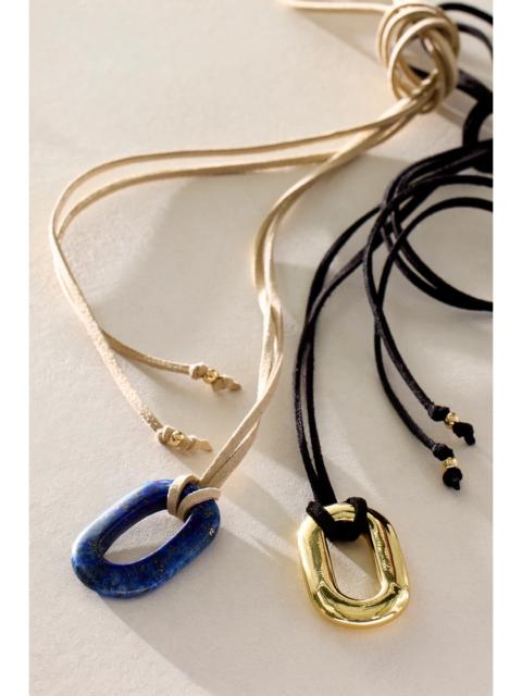 FREE PEOPLE Free-est x ALV Stone On Suede Necklace