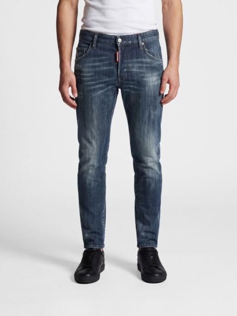 DSQUARED2 DSQUARED2 Skater Slim Fit Jeans in Distressed Stretch Denim