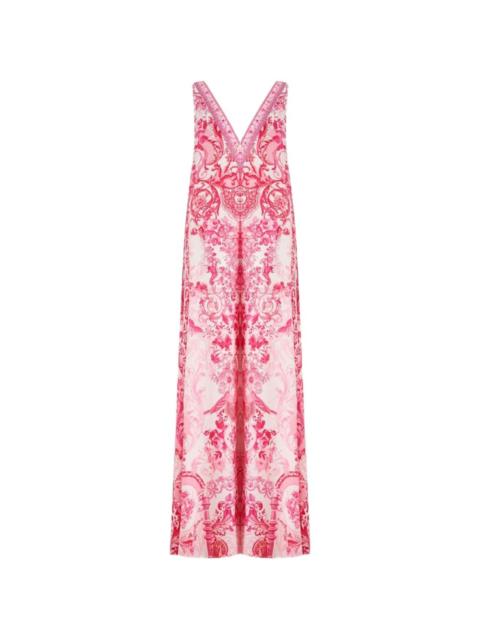 CAMILLA floral-print silk jumpsuit