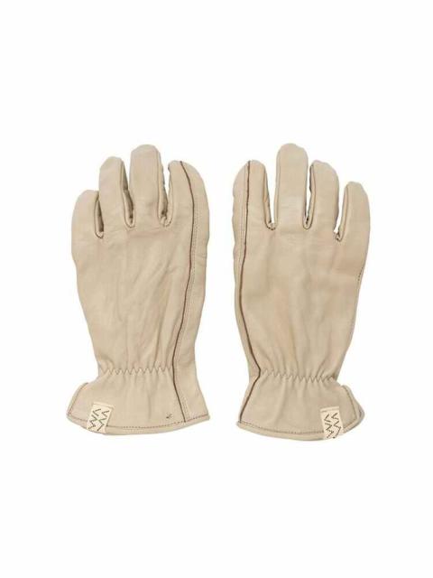 visvim LEATHER GLOVE (IT VEG.H) IVORY