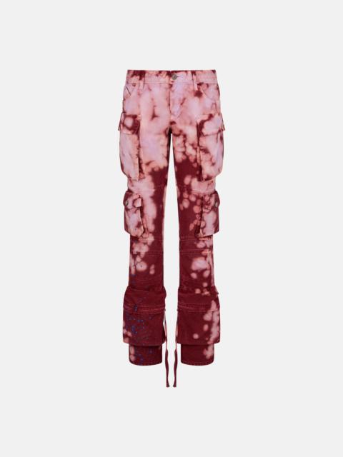 THE ATTICO ''ESSIE'' PINK AND BORDEAUX LONG PANTS