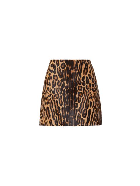 VERONICA BEARD OHEMIA CALF HAIR MINI SKIRT