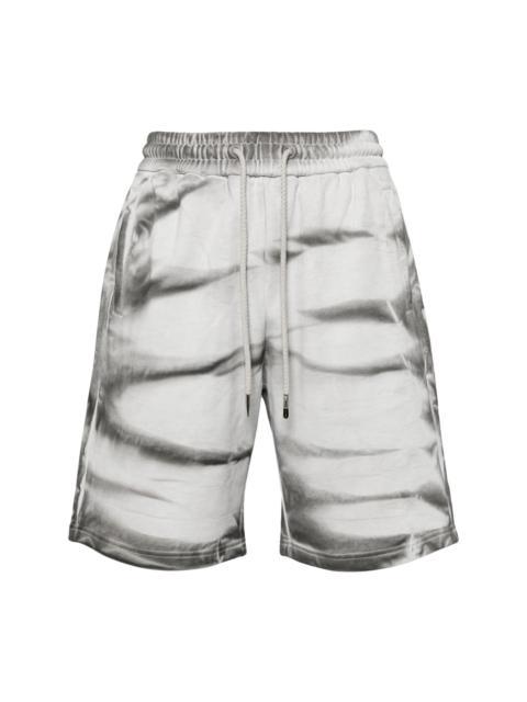 tie-dye track shorts