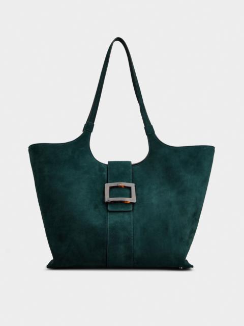 Roger Vivier Belle Vivier Medium Shopping Bag in suede