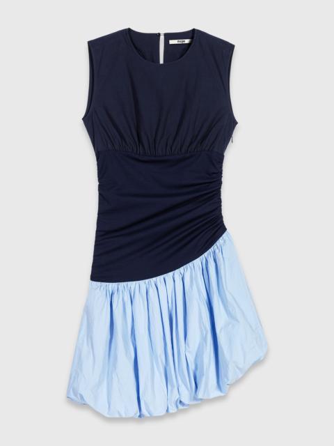 maje Jersey and cotton mix dress