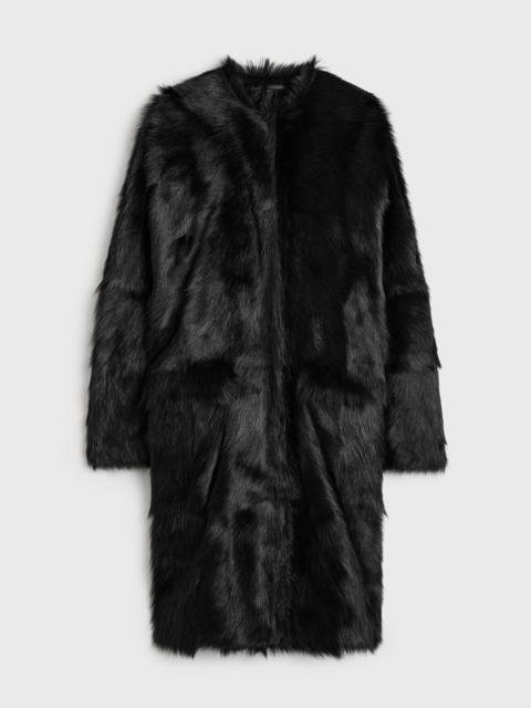 TOTEME Structured shearling coat black