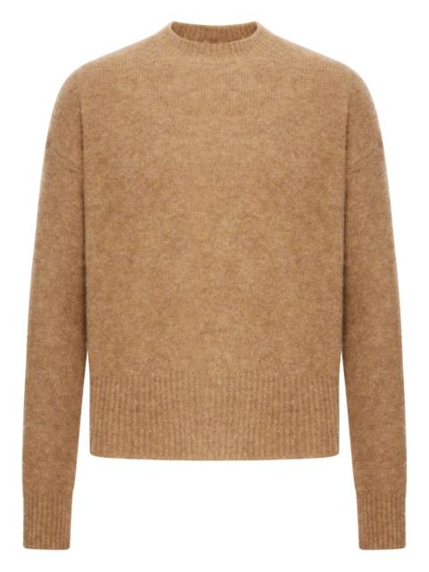 AMI Paris logo-detail crew-neck sweater