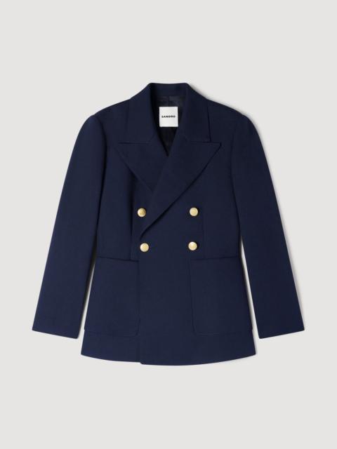Sandro SLIM-FIT WOOL SUIT JACKET
