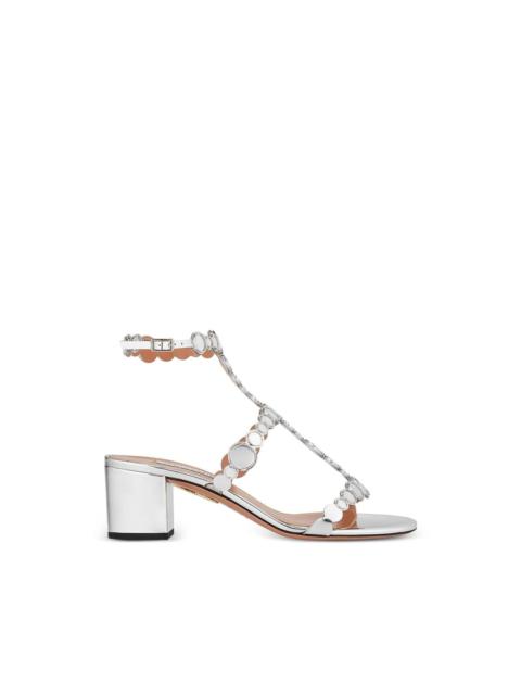 AQUAZZURA circle-embellished sandals