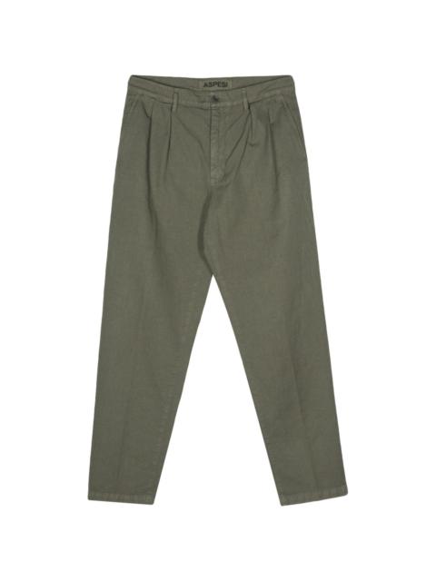 dart-detailing tapered trousers