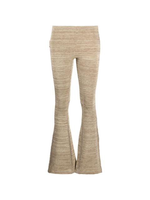 ISA BOULDER Tent knitted flared trousers